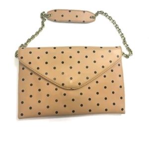 J Crew Leather Invitation Clutch/Shoulder NWOT